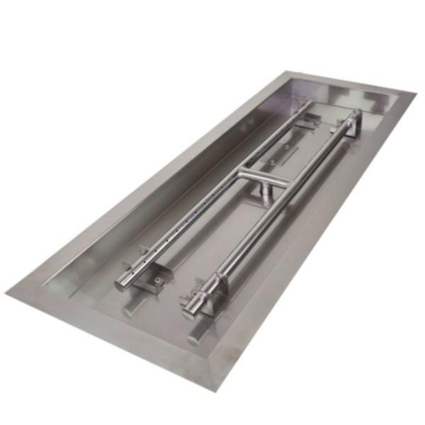 Picture of Athena DIP-REC-30 30 x 10 in. Stainless Steel Drop-in Rectangle Pan with H-Burner