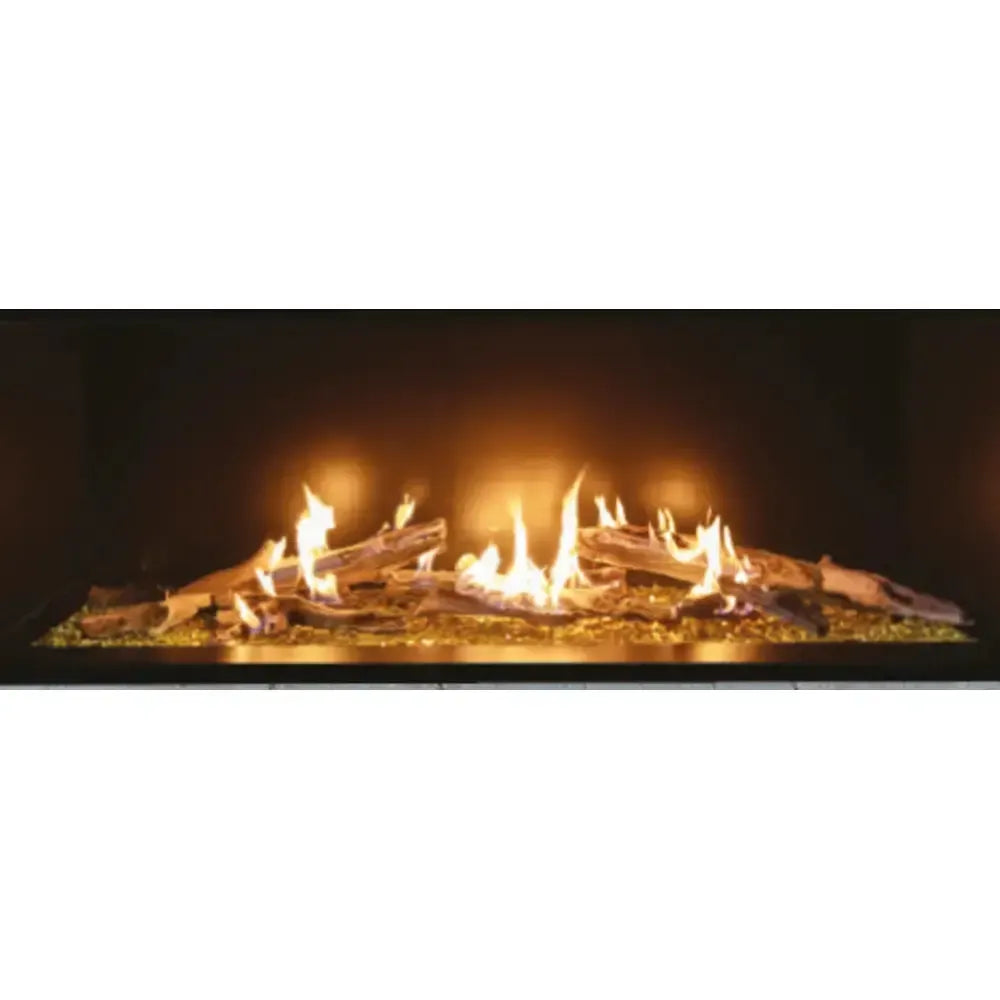 Picture of Grand Canyon SML-48BRT-VEP 48 in. Summit Linear B-Vent Fireplace with Bedrock Traditional Propane Gas