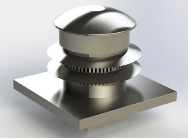 Picture of Montigo PVVEX510-300 5-10 Flue Roof Mount External Power Vent with Add Cord
