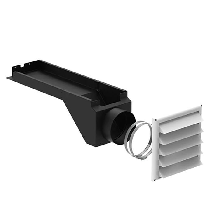 Picture of Osburn AC01421 5 in. Fresh Air Intake Kit for 950 Wood Stove On Legs&#44; Black