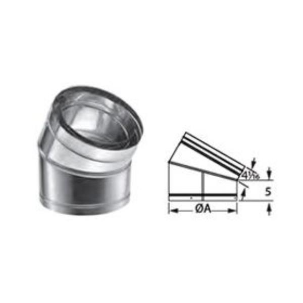 Picture of Duravent A16DCA-E30 16 in. DuraChimney II 30 deg Elbow