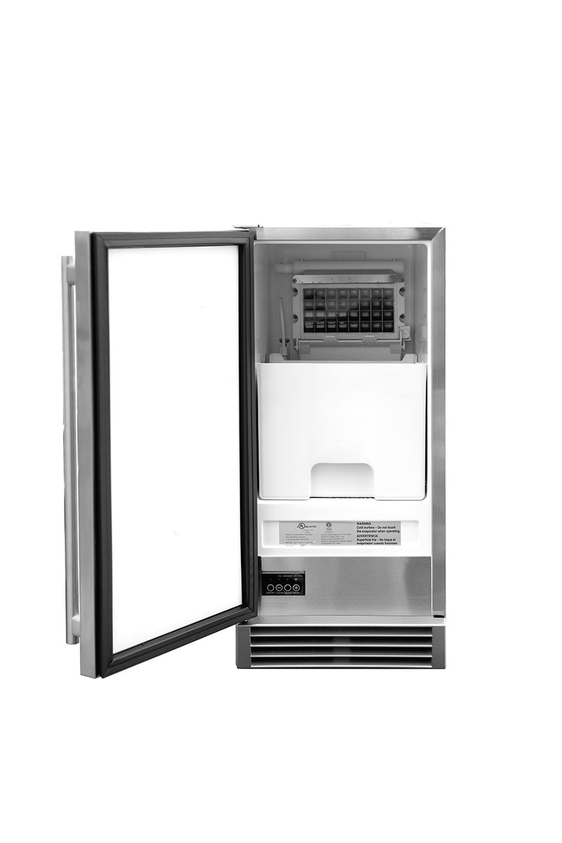 Picture of Summerset IM-15 15 in. UL Outdoor Rated Ice Maker with Stainless Door - 50 lbs