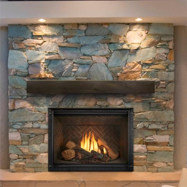 Picture of Heat & Glo 8KX-LP-TG 42 in. Direct Vent Traditional Liquid Propane Fireplace with IntelliMirror Touch Ignition&#44; Tranquil Greige