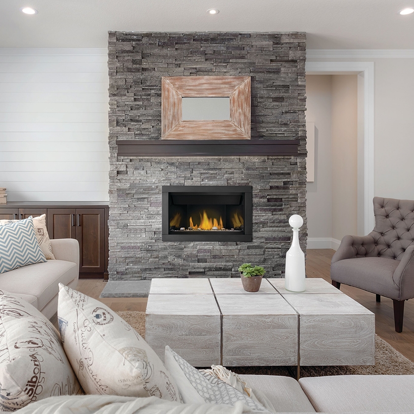BL36NTE-2 36 in. Ascent BL36 Top Vent Direct Vent Linear Gas Fireplace - Natural Gas