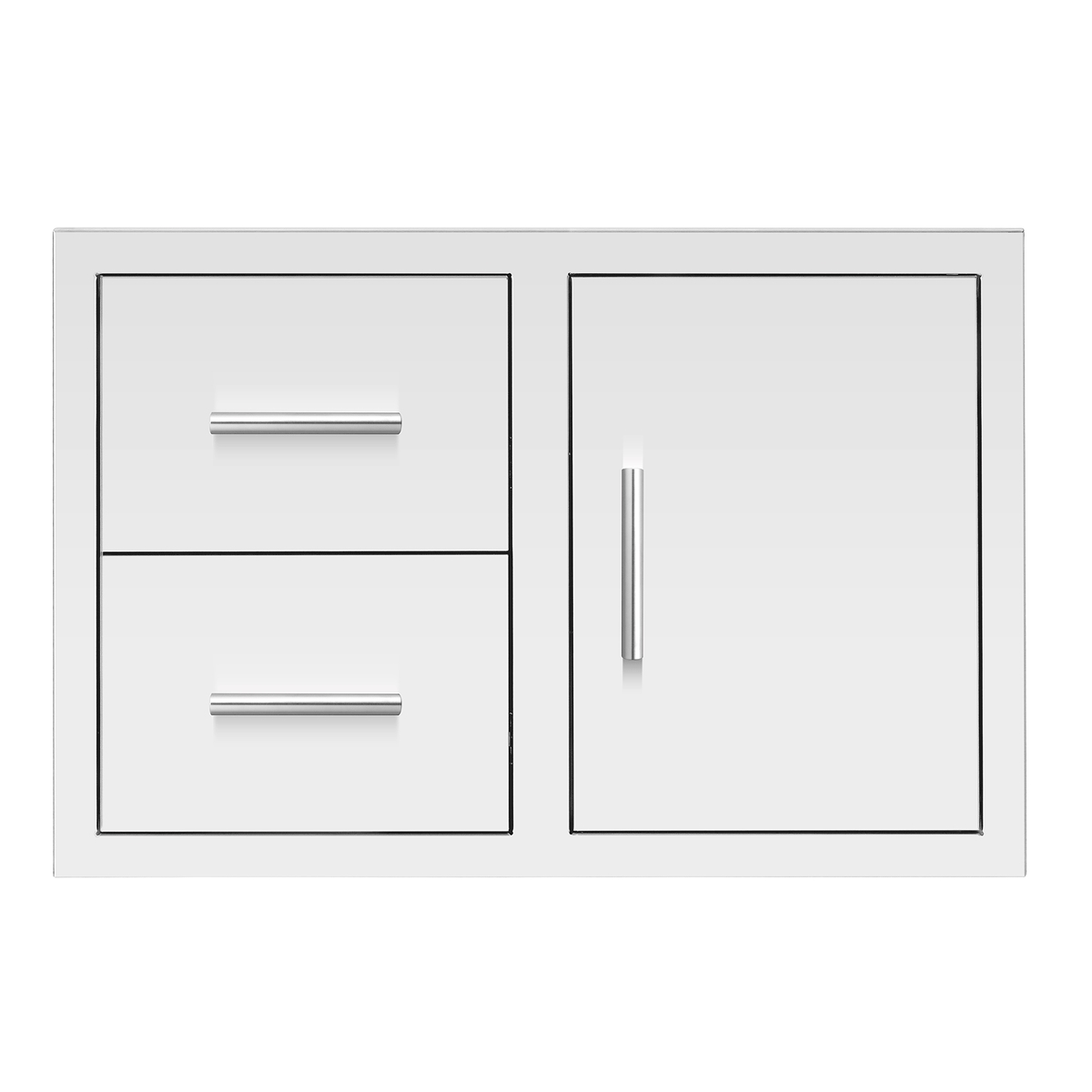 Picture of Summerset DC2-33M 33 in. 2-Drawer & Access Door Combo with Hidden Hinge - Masonry Frame - 2024 Handle
