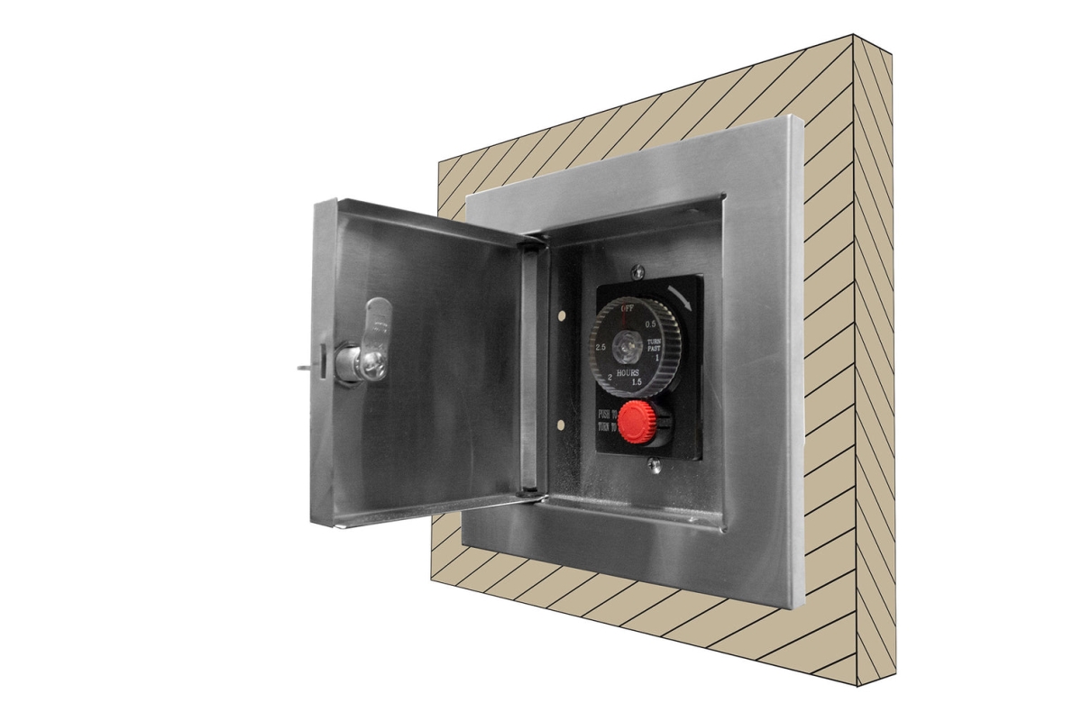 Picture of Summerset ESTOP-LC-KIT Designed to House ESTOP1-0H & ESTOP2-5H Timer Locking Cabinet