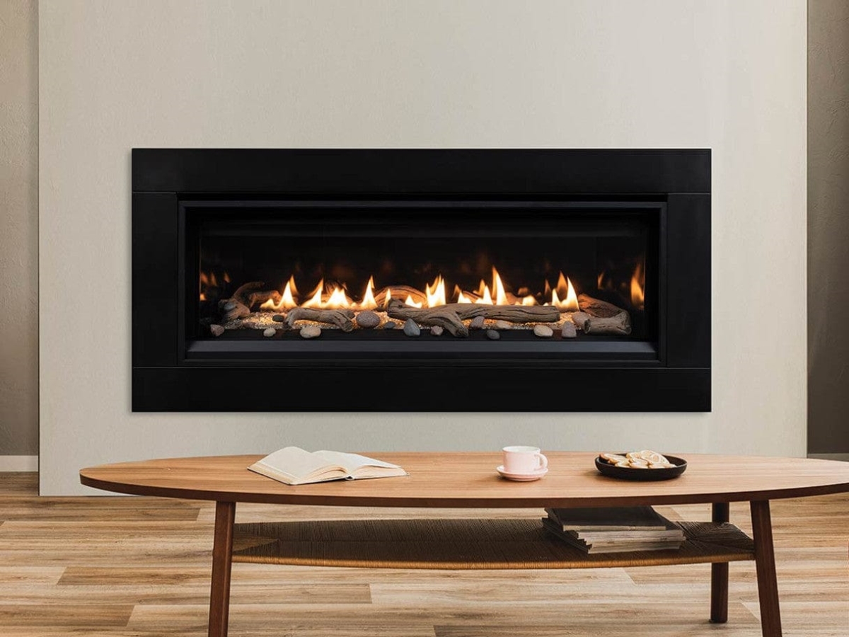 55 in. Linear Fireplace - Natural Gas - Electronic Ignition - Efficient Heating