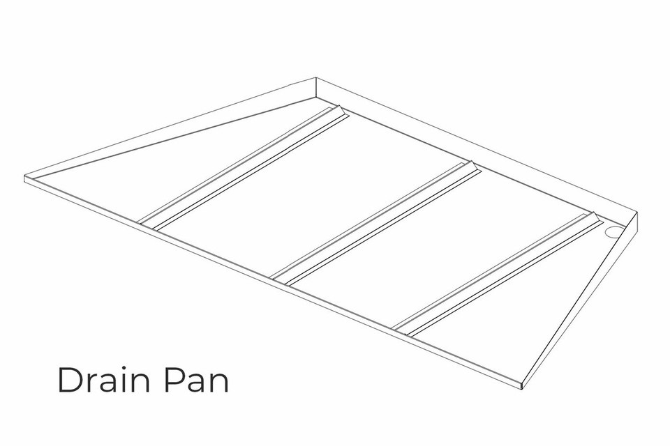 Picture of Majestic ODLANAIG-48DP 48 in. Lanai Drain Pan