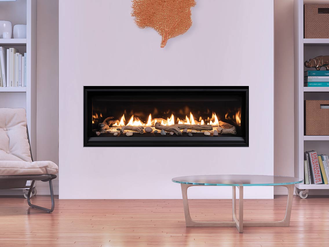 Picture of Astria COMPASSDLX55TEN 55 in. F4235 Compass DLX Direct-Vent Fireplace - Natural Gas