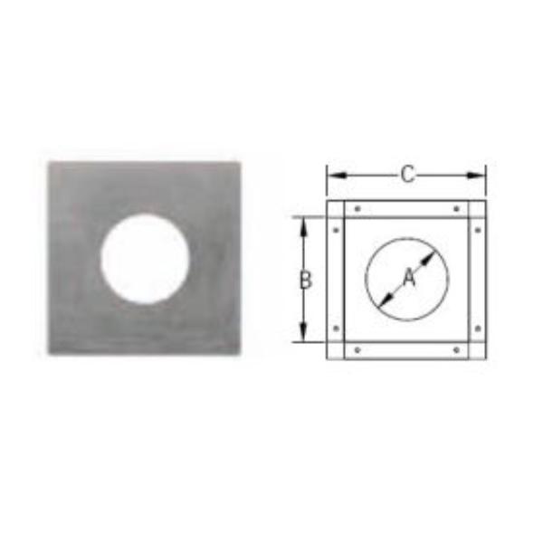 Picture of Duravent B12GVFS 12 in. Round Gas Vent Firestop Spacer