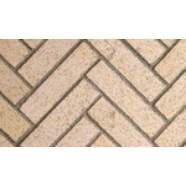MOSAIC48IVSH 48 in. Superior Mosaic Masonry Ivory Split Herringbone Brick Liner - F4254