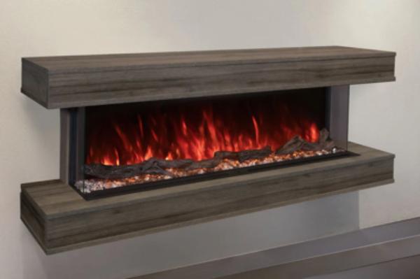 Picture of Modern Flames WMC-80LPM-DW Landscape Pro 80 in. Electric Fireplace Wall Mount Studio Suite - Driftwood Gray