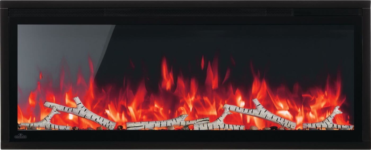 Napoleon Entice 42 Inch Black Single-Sided Wall-Hanging Electric Fireplace - NEFL42CFH-1