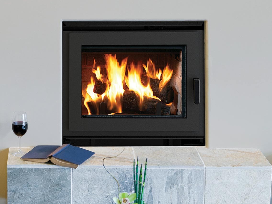 WRT3920-B EPA Certified Wood-Burning Fireplace with White Stack Refractory Panels - F4809