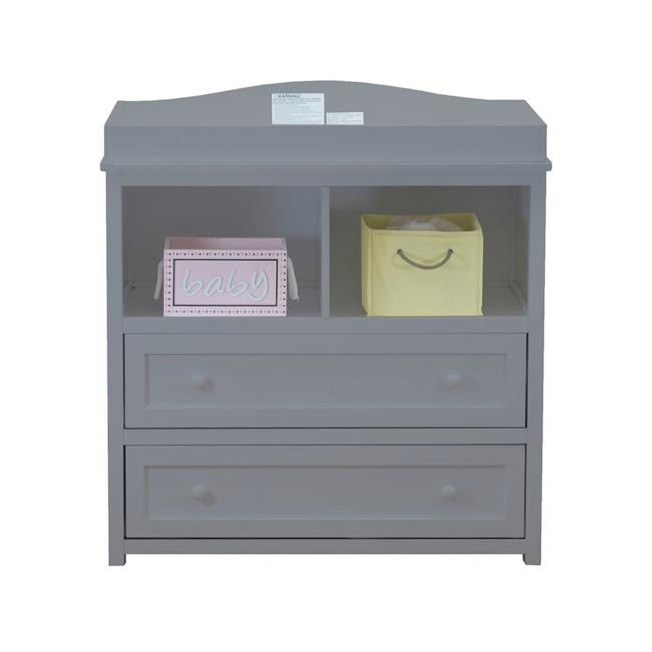Picture of Athena 008G AFG Baby Furniture Leila 2 Drawer Changer&#44; Grey