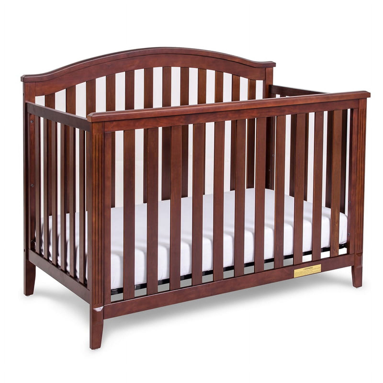 457E-016E Kali II 4-in-1 Convertible Crib with Toddler Guardrail, Espresso -  AFG Baby Furniture, 457E+016E