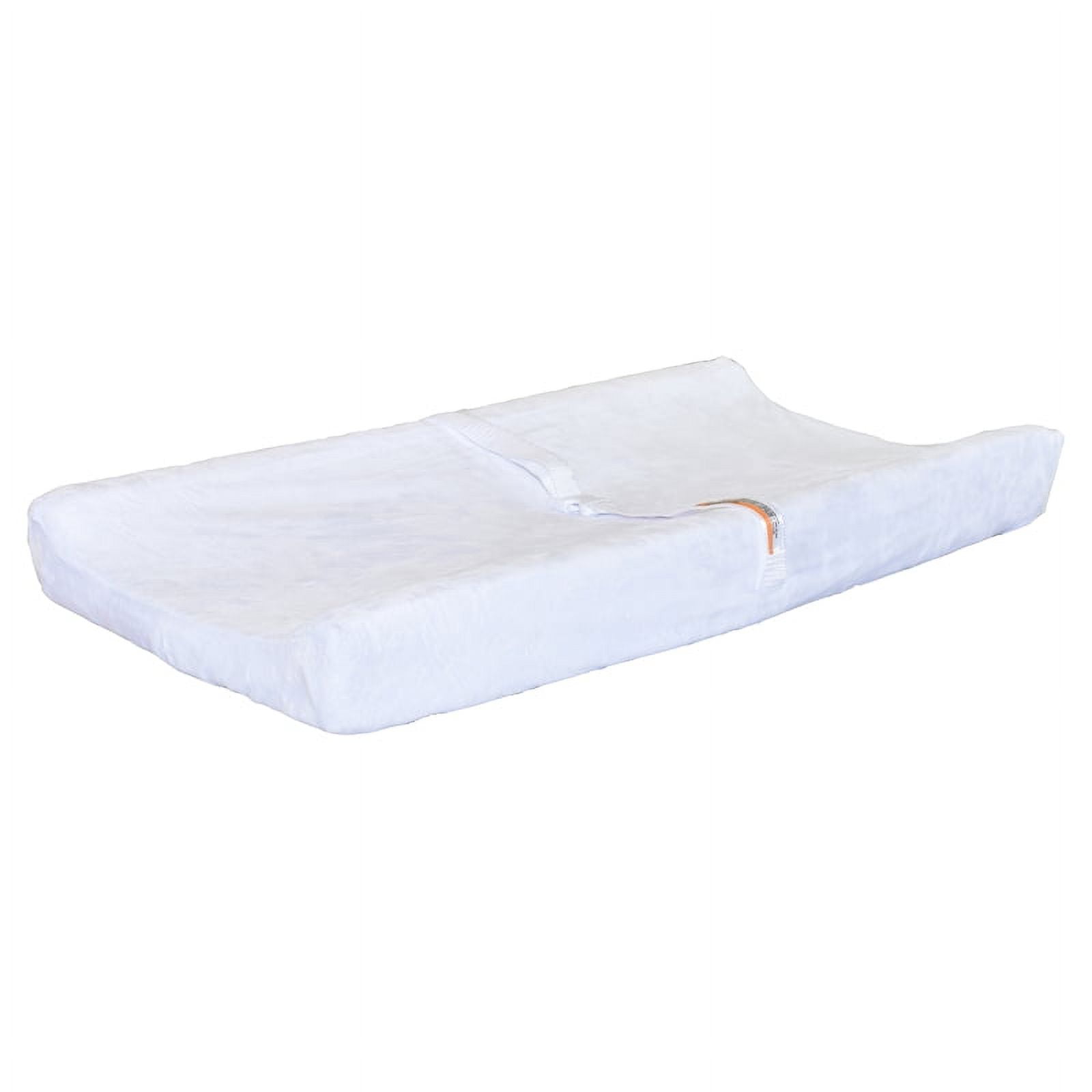 16 x 32 in. Contoured Changing Pad Fabric Cover, White