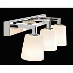 Picture of Afina L-107-3 Three LED Sconce Light Bar with Opal Glass Shade - Polished Chrome