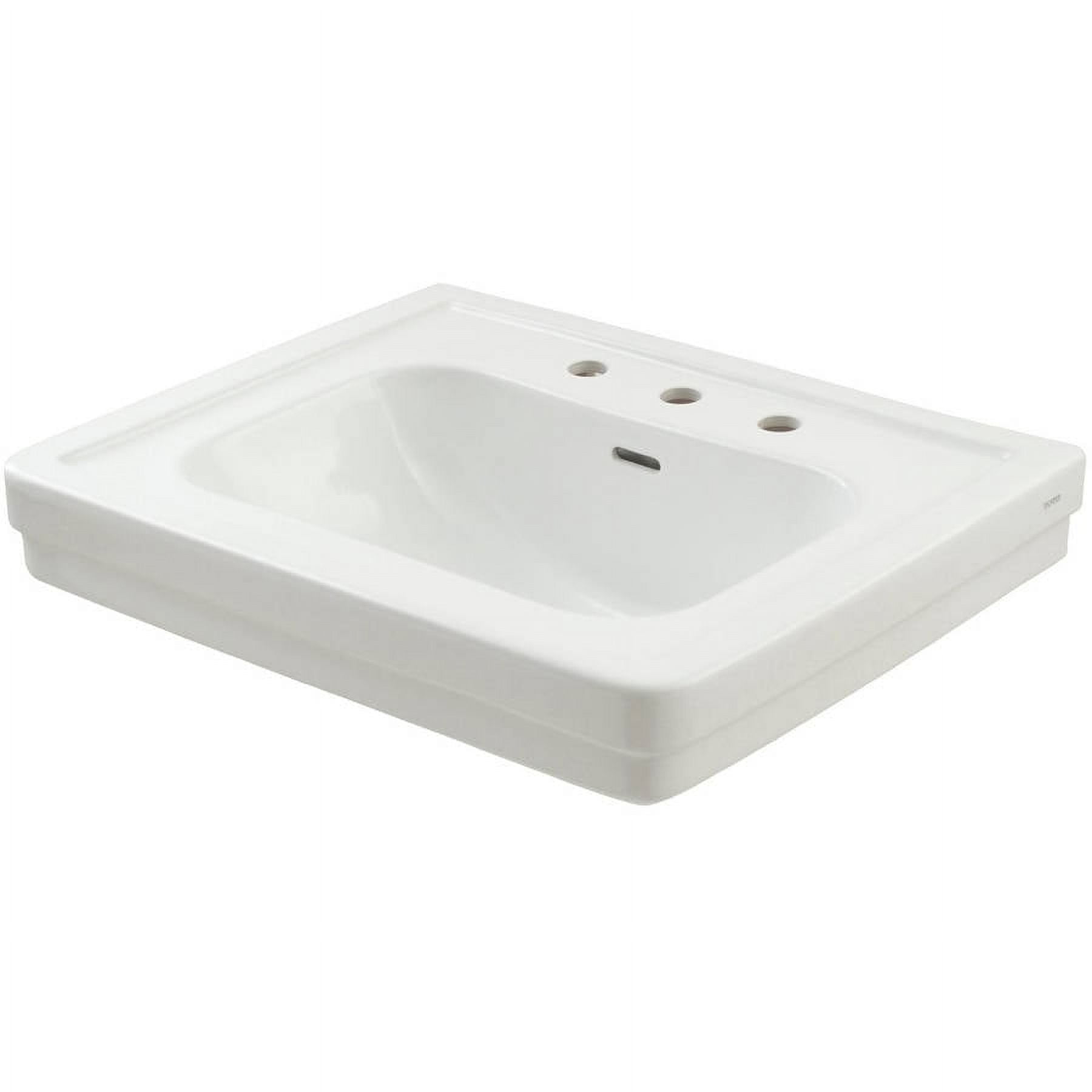 8 in. Promenade Control Lavatory, Cotton White