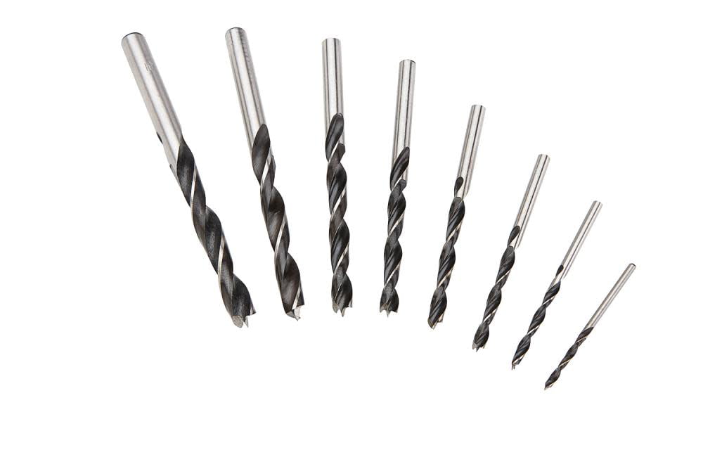Fisch 8 piece Chrome Vanadium Metric Brad Point Bit Set - FSF-328094