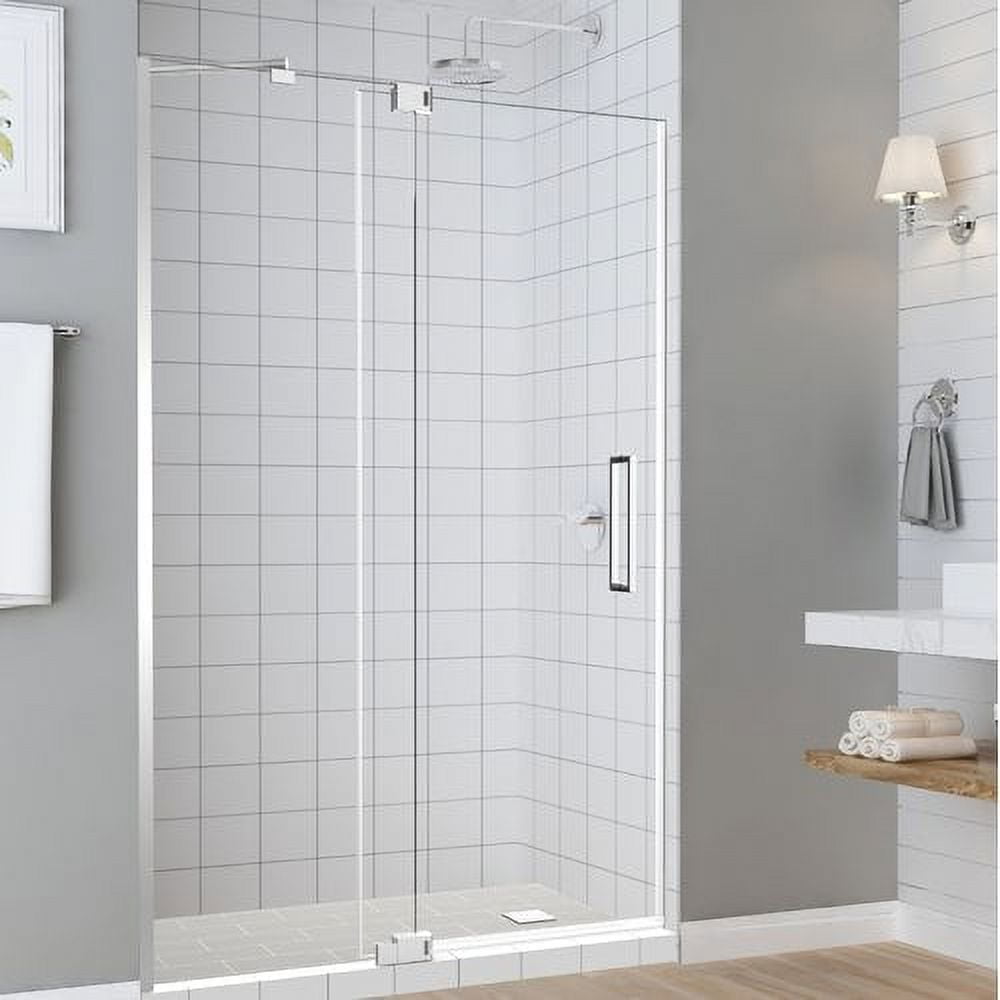 Picture of Aston SDR950EZ-CH-4854-10 Madox 48 to 54 x 74.875 in. Frameless Pivot Shower Door - Chrome