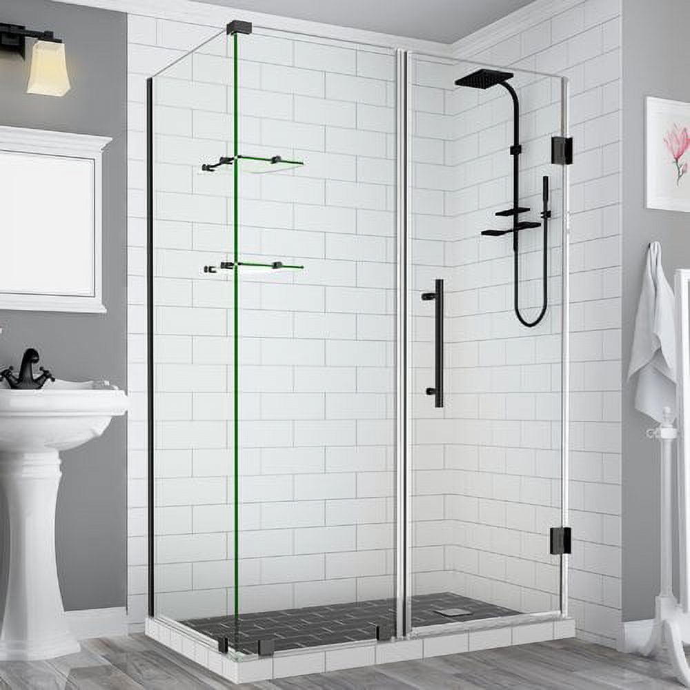 Bromley GS Frameless Corner Hinged Shower Enclosure - Oil Rubbed Bronze