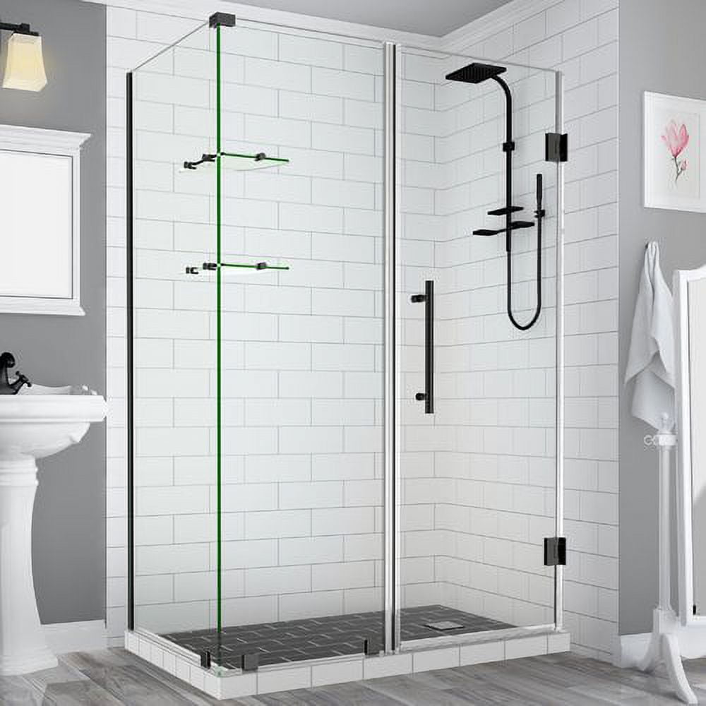 Bromley GS Frameless Corner Hinged Shower Enclosure - Oil Rubbed Bronze