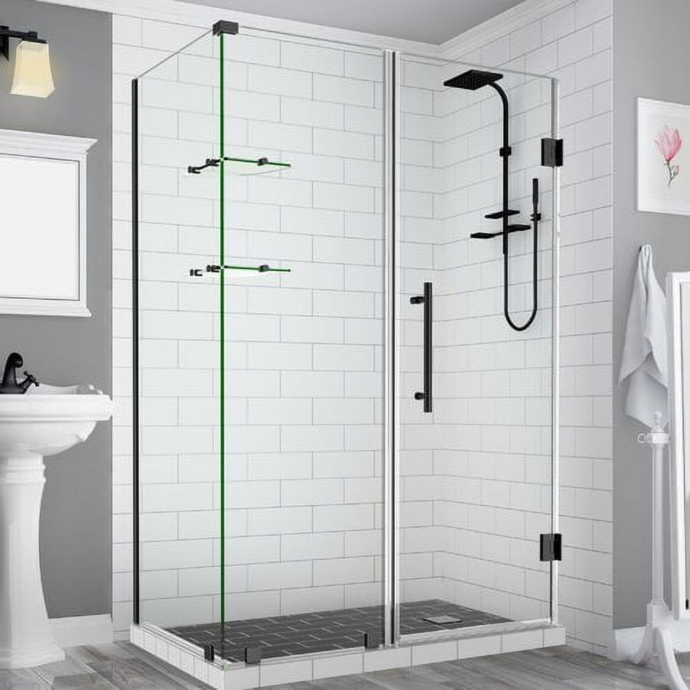 Bromley GS Frameless Corner Hinged Shower Enclosure - Oil Rubbed Bronze - 72 x 55 x 30.38 in.
