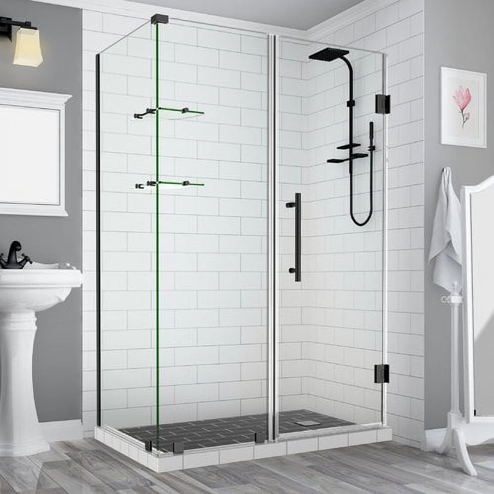 Bromley GS Frameless Corner Hinged Shower Enclosure - Oil Rubbed Bronze - 72 x 56 x 32.38 in.