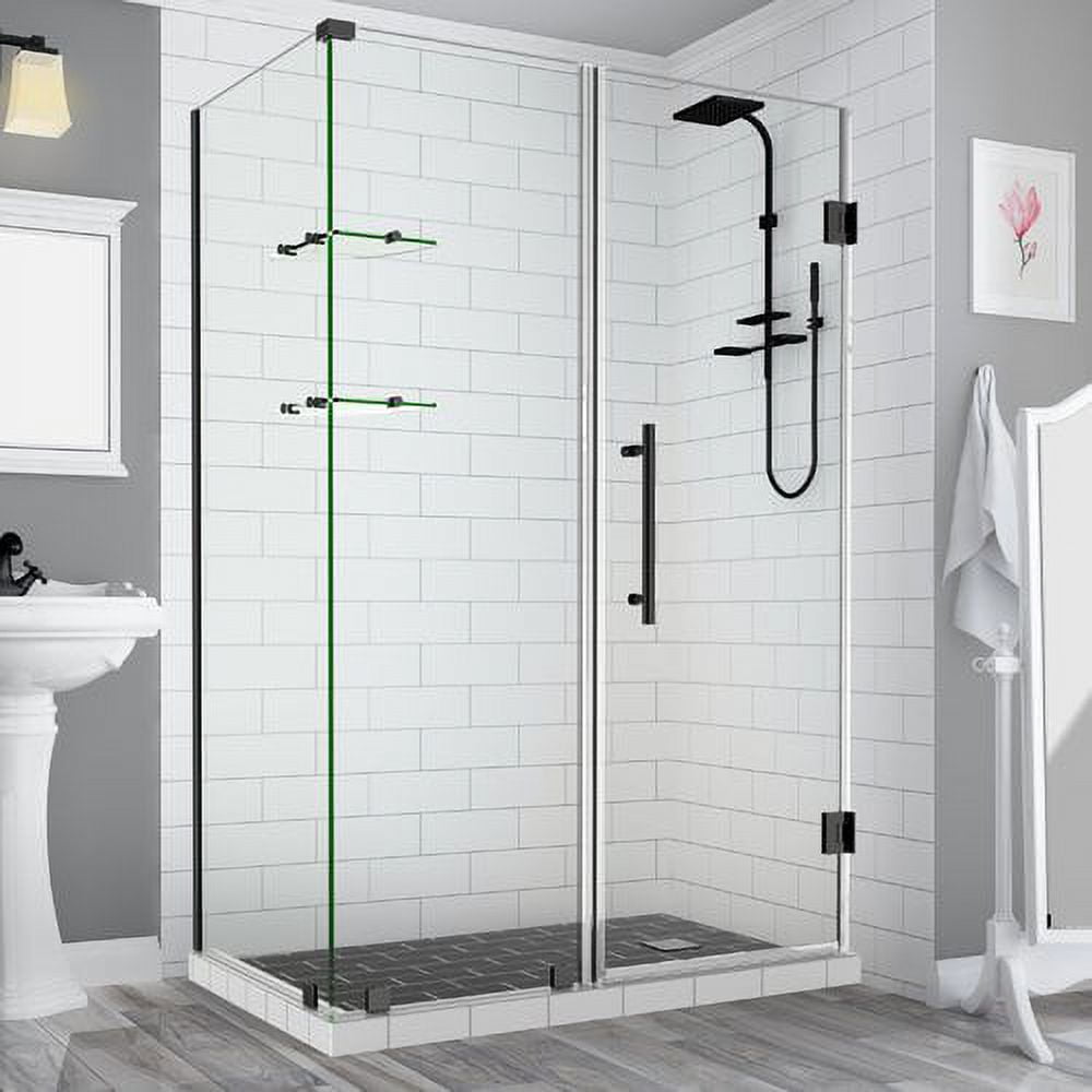 Bromley GS Frameless Corner Hinged Shower Enclosure - Oil Rubbed Bronze - 72 x 56 x 34.38 in.