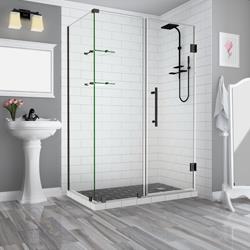 Bromley GS Frameless Corner Hinged Shower Enclosure - Oil Rubbed Bronze