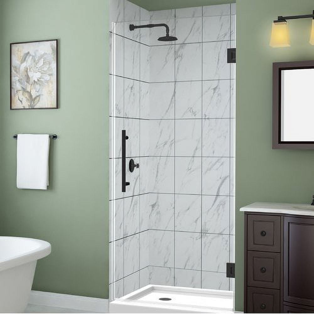 SDR997EZ-ORB-32-10 72 x 31.75-32.25 x 0.375 in. Kinkade Frameless Hinged Shower Door - Oil Rubbed Bronze