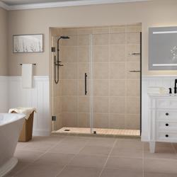 Belmore Frameless Hinged Shower Door - Oil Rubbed Bronze
