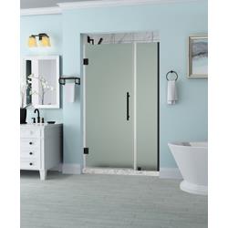 SDR965F-ORB-5836-10 72 x 57.25-58.25 x 0.375 in. Belmore Frameless Hinged Shower Door with Frosted Glass - Oil Rubbed Bronze