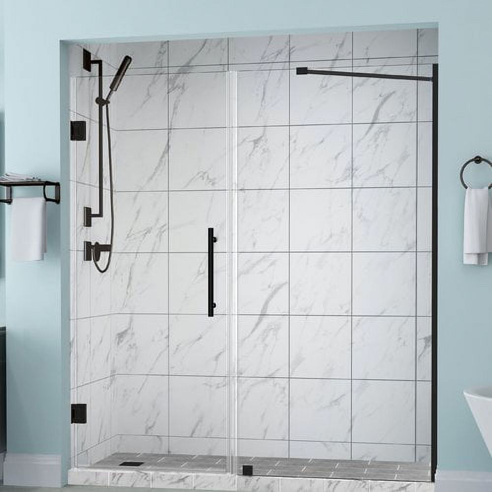 Belmore Frameless Hinged Shower Door - Oil Rubbed Bronze