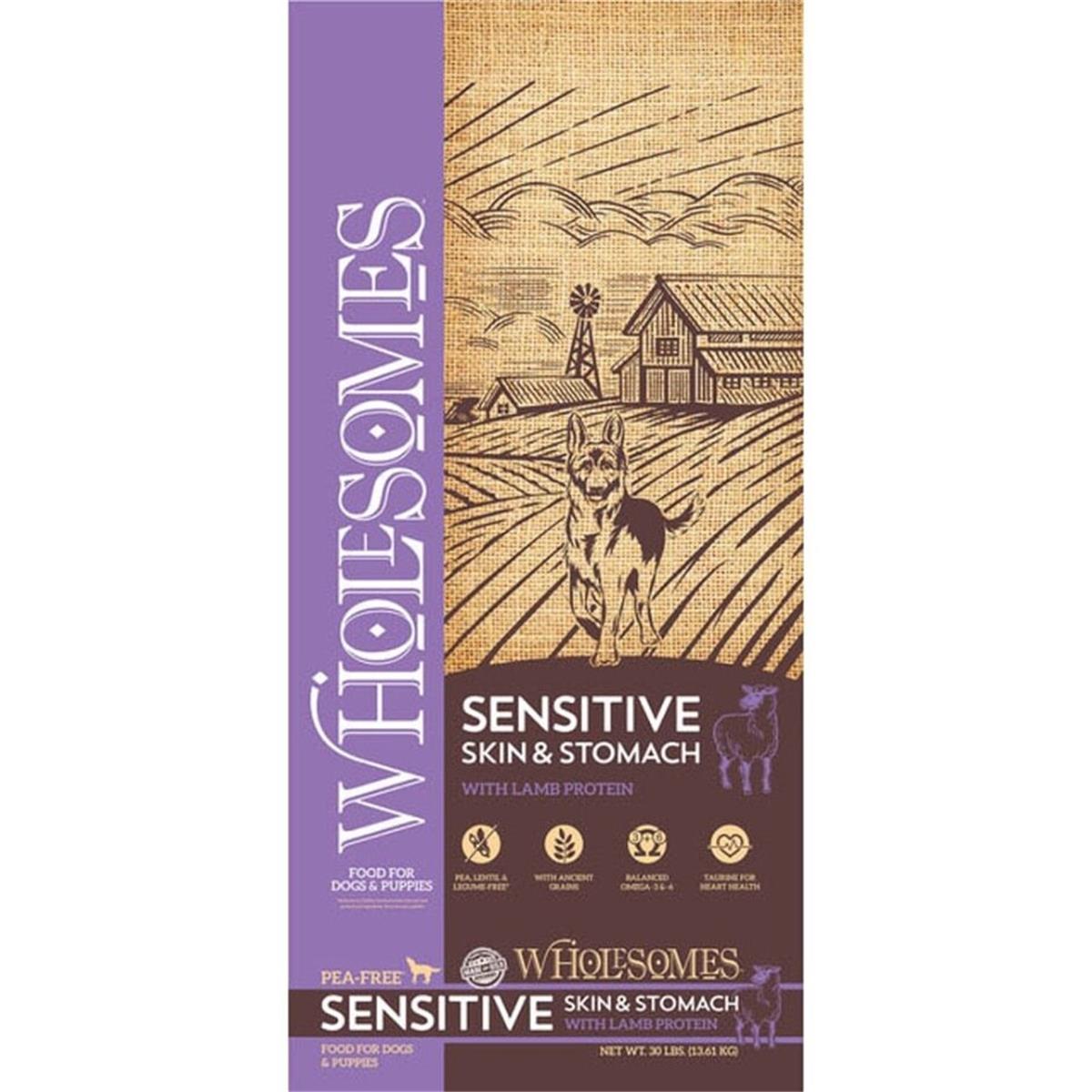 Picture of Midwestern Pet Food PF58011 30 lbs Wholesomes Sensitive Skin & Stomach Food&#44; Lamb & Brown Rice