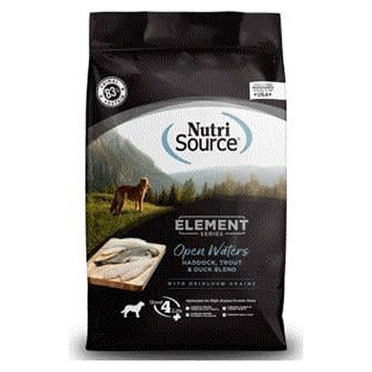 Picture of NutriSource TU30010 4 lbs Elements - Open Waters Dog Food