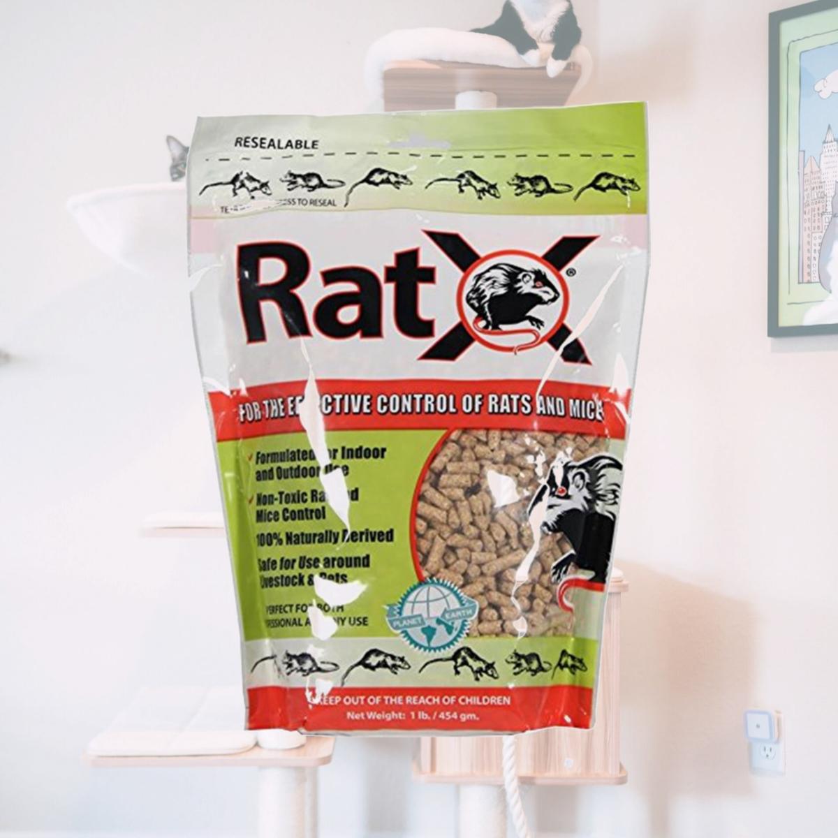 Picture of Ecoclear Product Ratx AX00000 All-Natural Non-Toxic Rat & Mouse Killer Pellets, 1 lbs