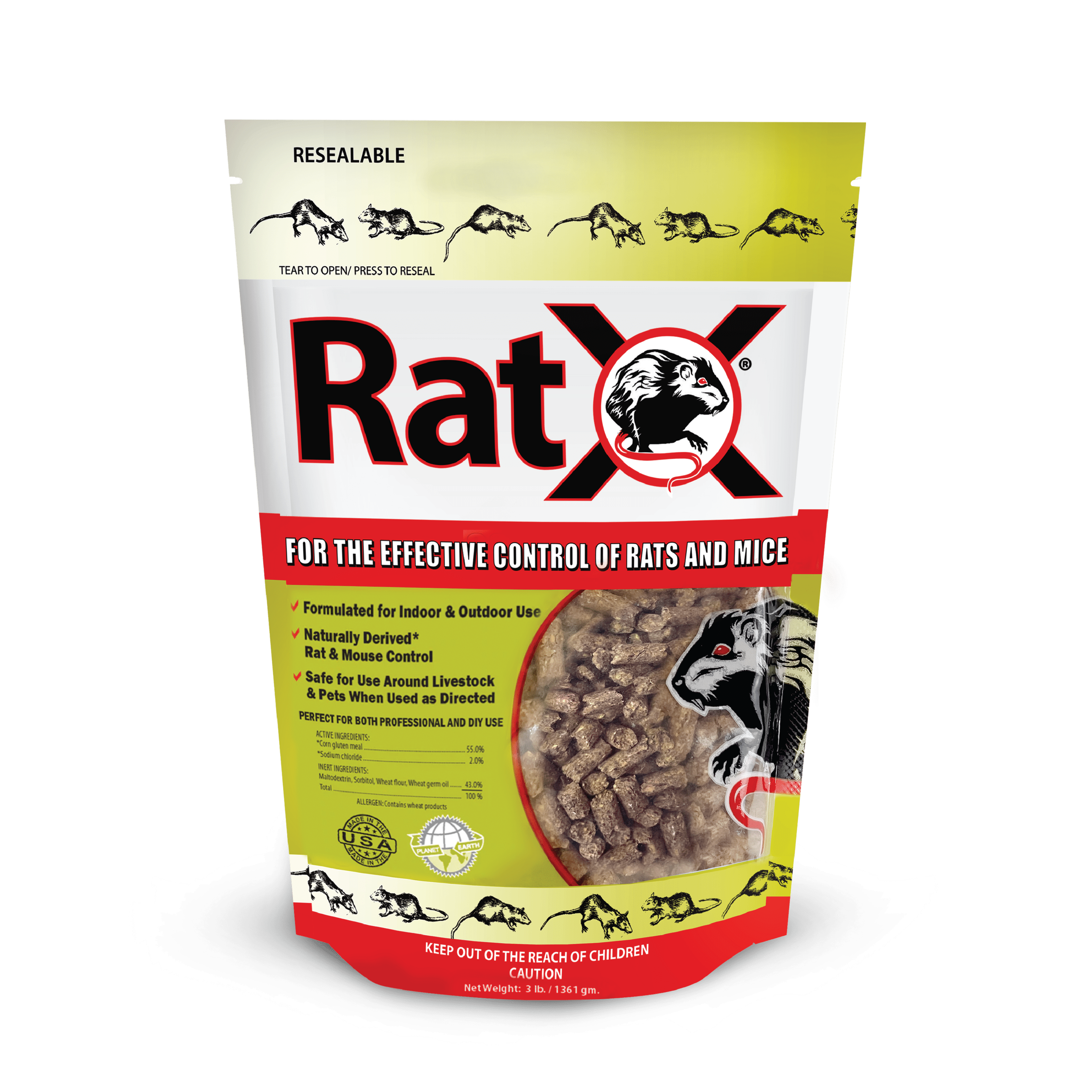 Picture of Ecoclear Product Ratx AX00003 Pet 3 lbs Bag