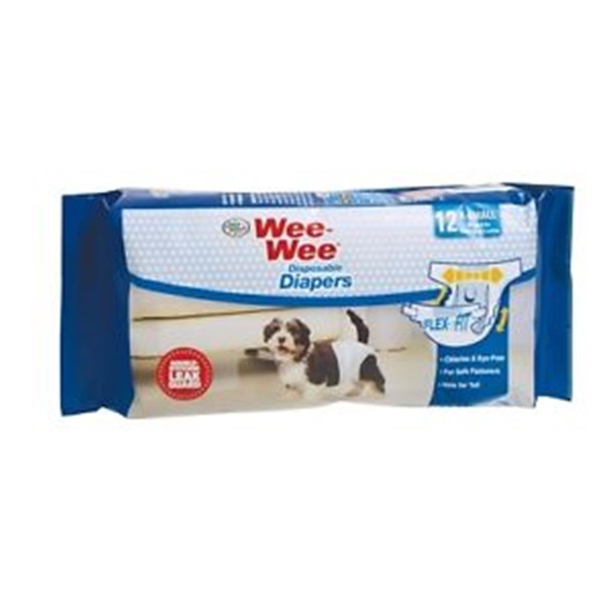 Picture of Four Paws Products FP97230 Wee Disposable Diapers&#44; Extra Small - Pack of 12
