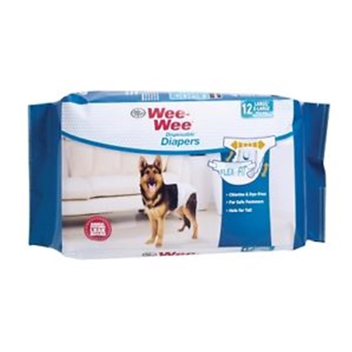 Picture of Four Paws Products FP97233 Wee Disposable Diapers&#44; Extra Large - Pack of 12