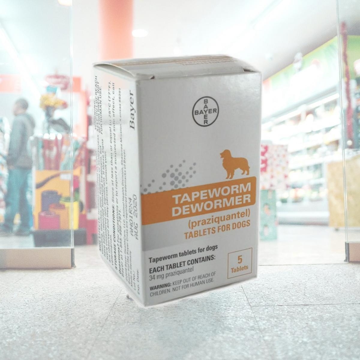 Picture of Bayer HealthCare BY11344 Bayer Tapeworm Dewormer Tablets for Dogs - 5 Tablets
