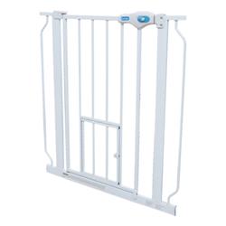 Picture of Carlson Pet Products CP00175 Extra Tall Walk-Thru Pet Gate with Pet Door&#44; White