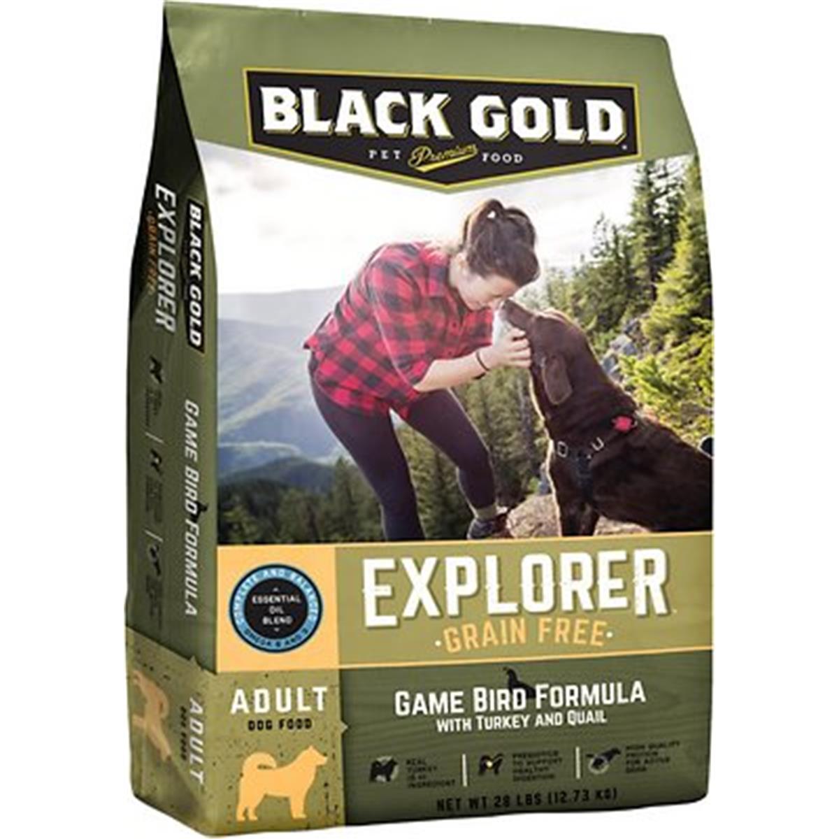 Picture of Black Gold BG26208 Explorer Game Bird Formula with Grain-Free Dry Dog Food - 28 lbs