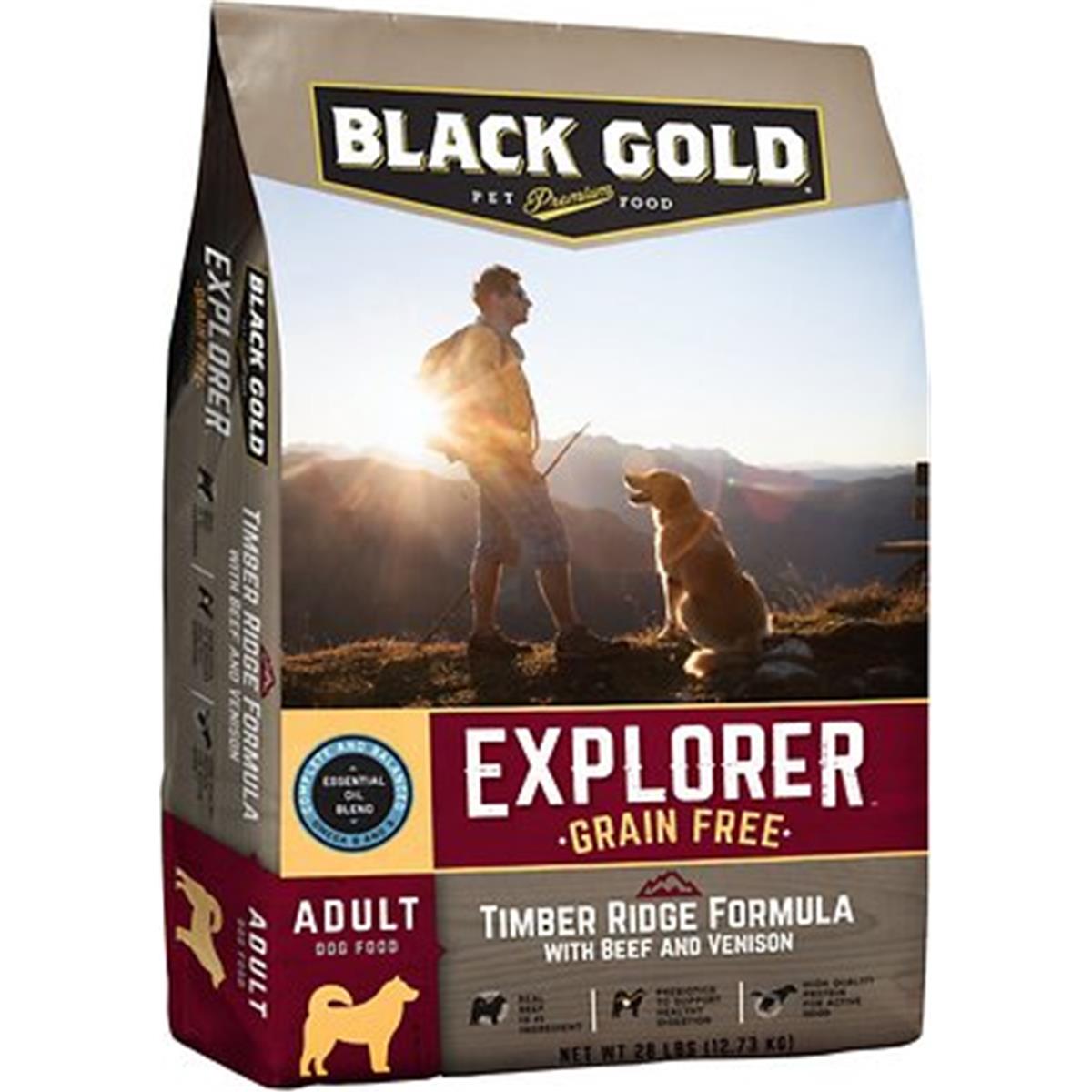 Picture of Black Gold BG26211 Explorer Timber Ridge Formula with Grain-Free Dry Dog Food - 28 lbs