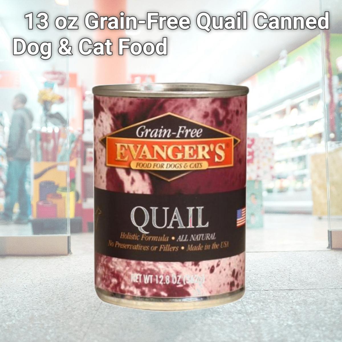 Picture of Evangers EG31209 13 oz Grain-Free Quail Canned Dog & Cat Food