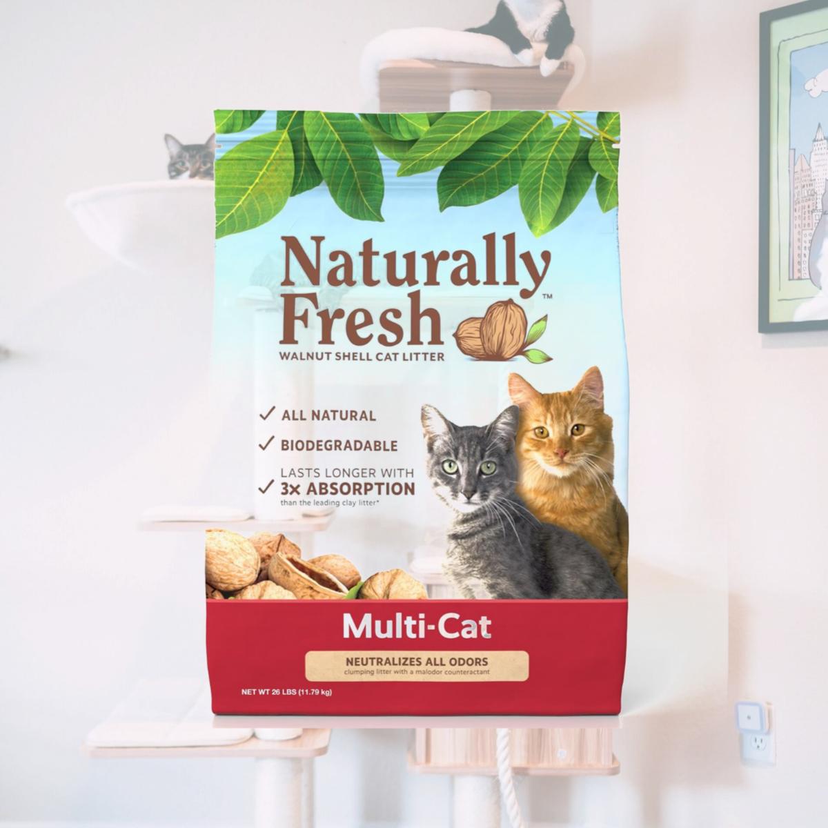 Picture of Eco-Shell&#44; Purr & Simple ES23002 26 lbs Naturally Fresh Walnut-Based Quick Clumping Multi-Cat Litter
