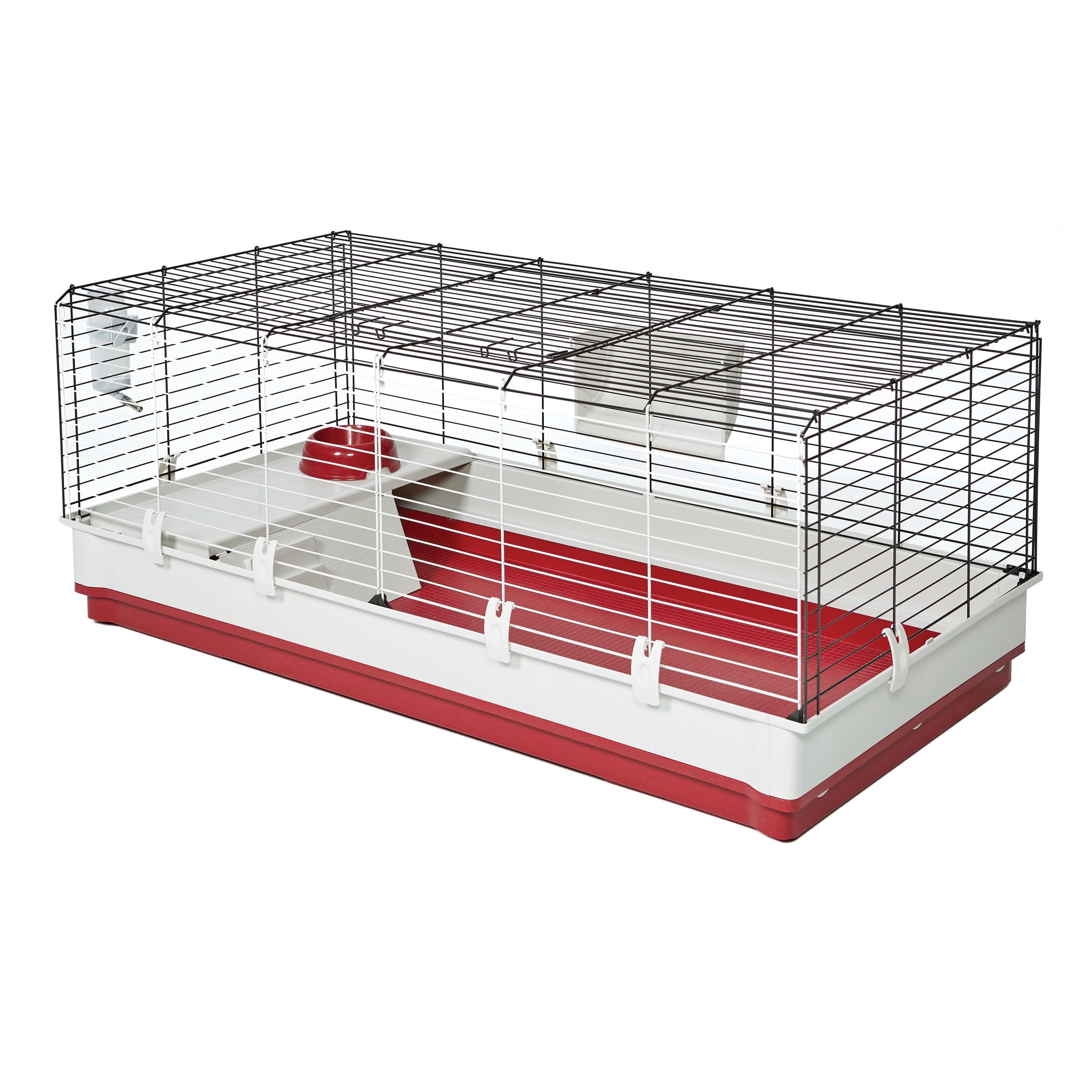 Picture of Midwest Metal Products MW02420 Homes for Pets Deluxe Rabbit & Guinea Pig Cage - White & Red&#44; Extra Large