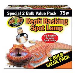 Picture of Zoo Med & Aquatrol ZM36275 75W Basking Spot Lamp - Pack of 2