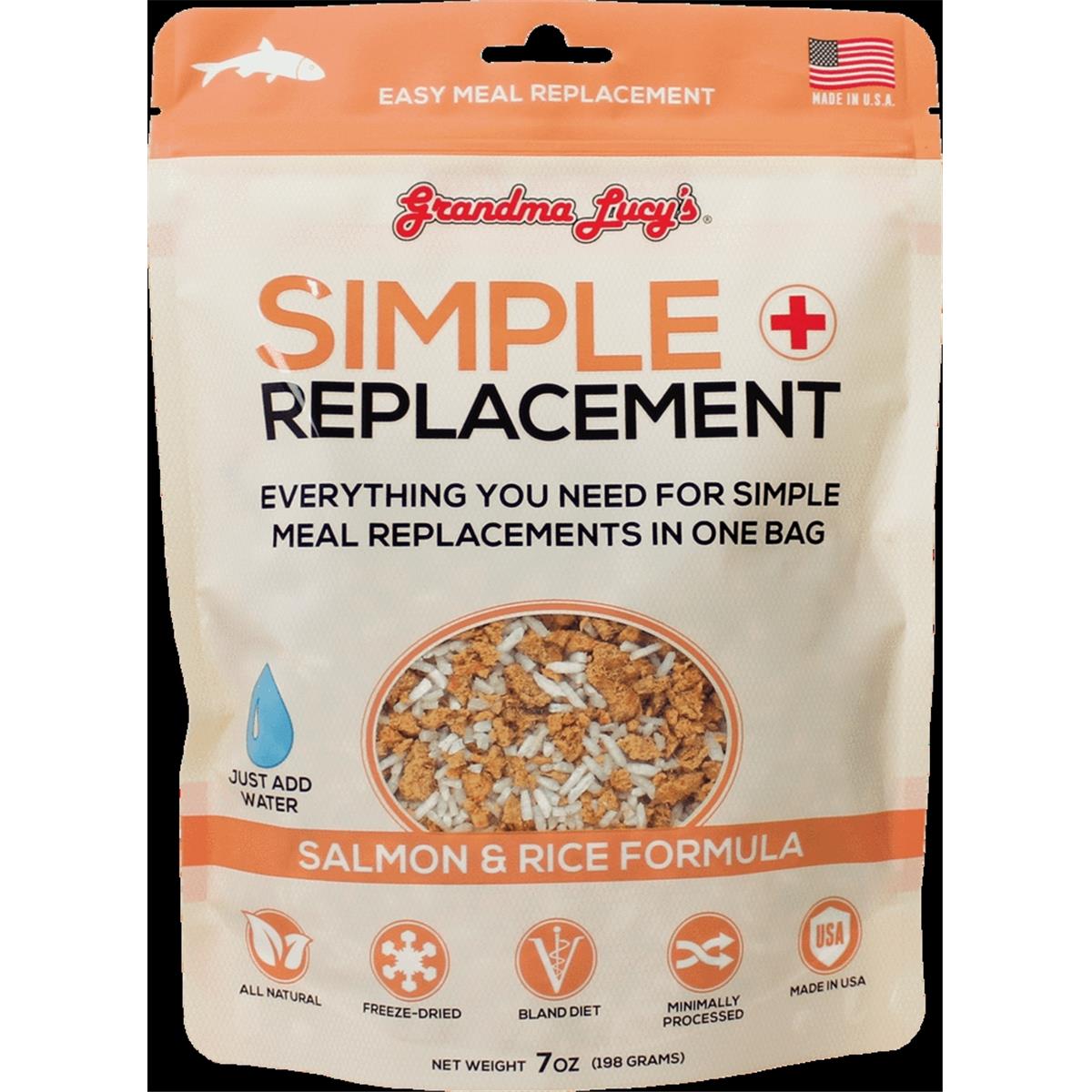 Picture of Grandma Lucys GL82803 7 oz Simple Replacement Freeze-Dried Salmon & Rice Pet Food